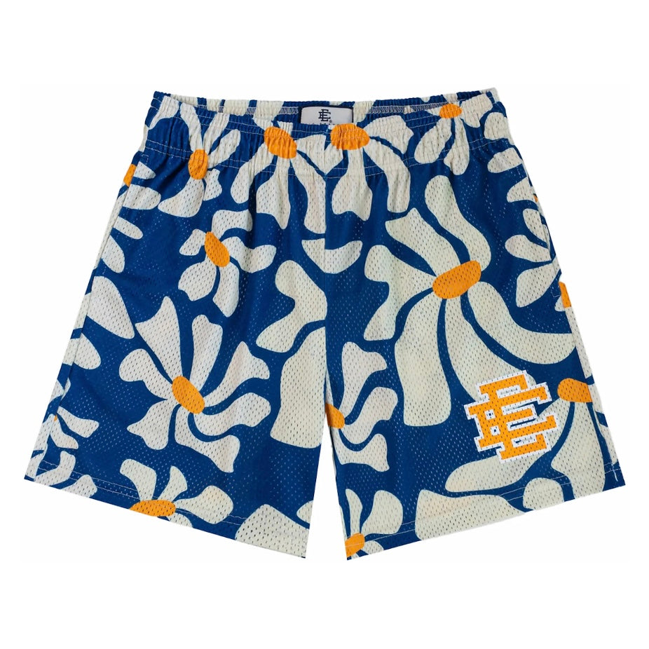 Eric Emanuel Basic Shorts ‘Blue Daisies’