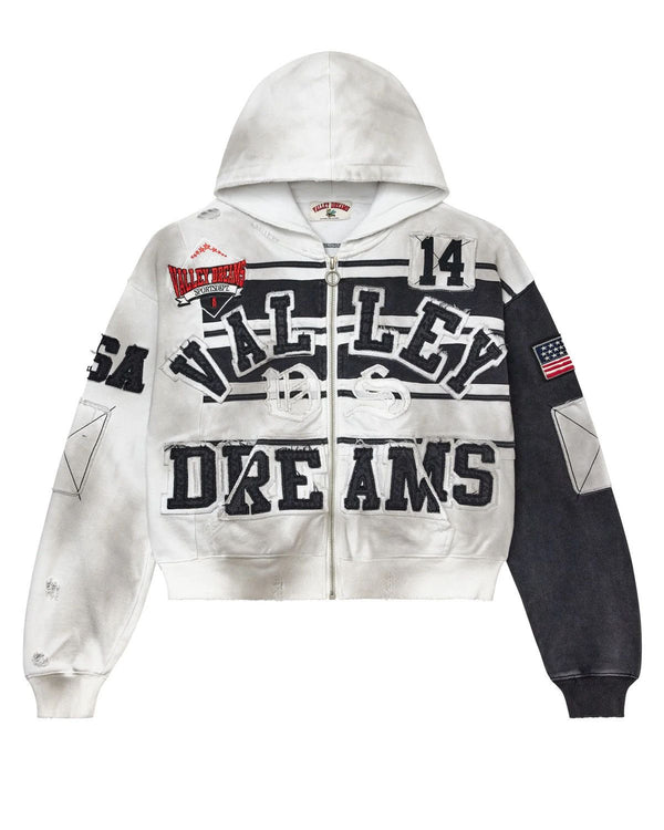 VALE FOREVER OREO COLLAGE ZIP UP HOODIE