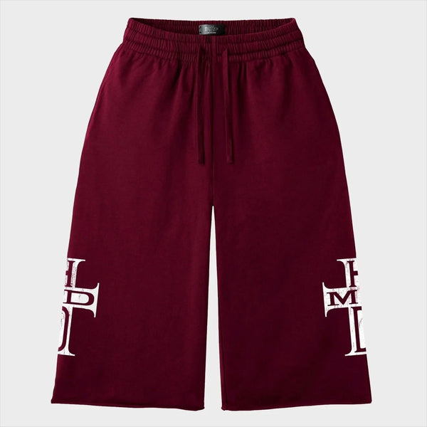 HMDD Maroon HC 3/4 Sweat Shorts