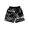Mixed Emotion Graffiti Shorts (Black)