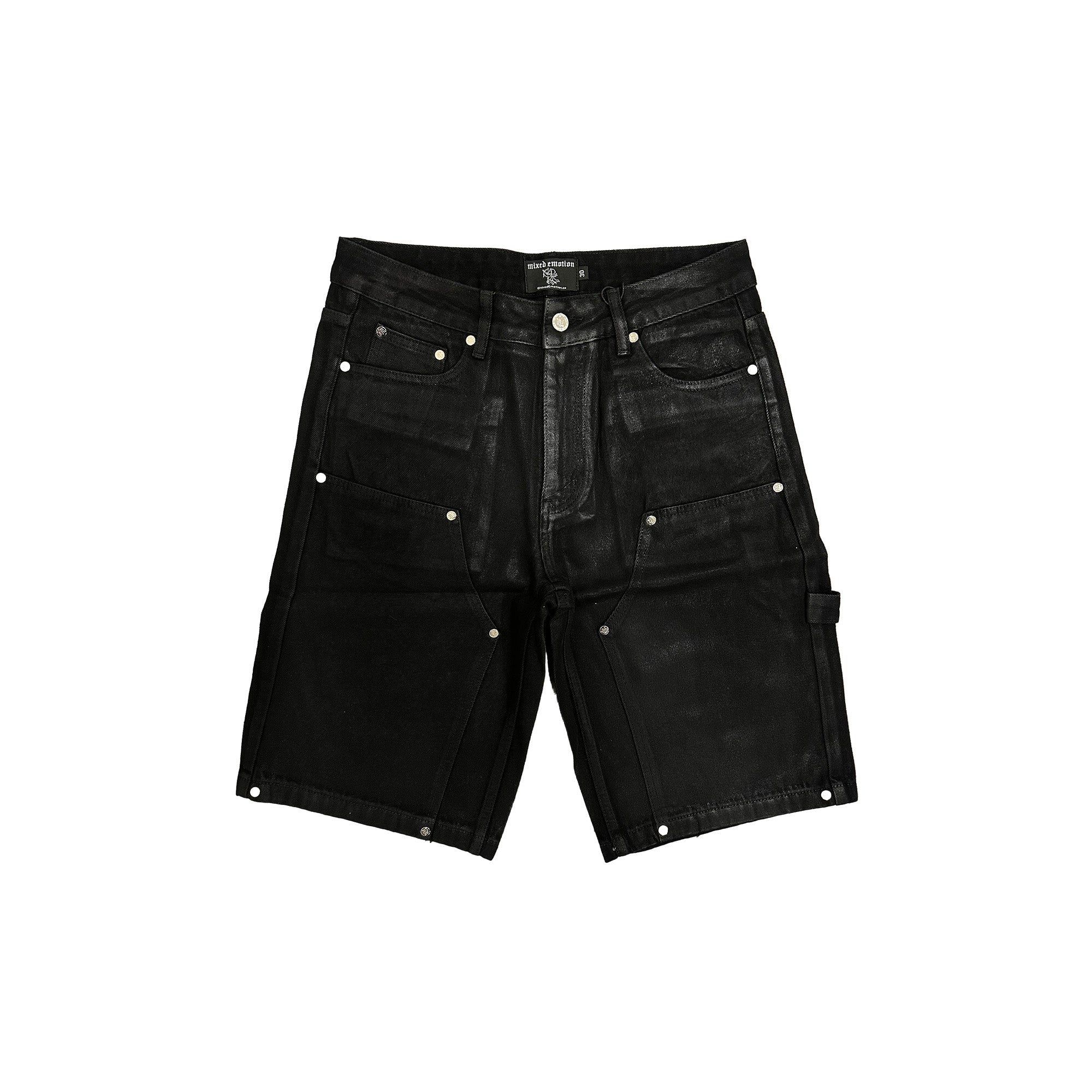 Mixed Emotion Worker Wax Shorts (Black)