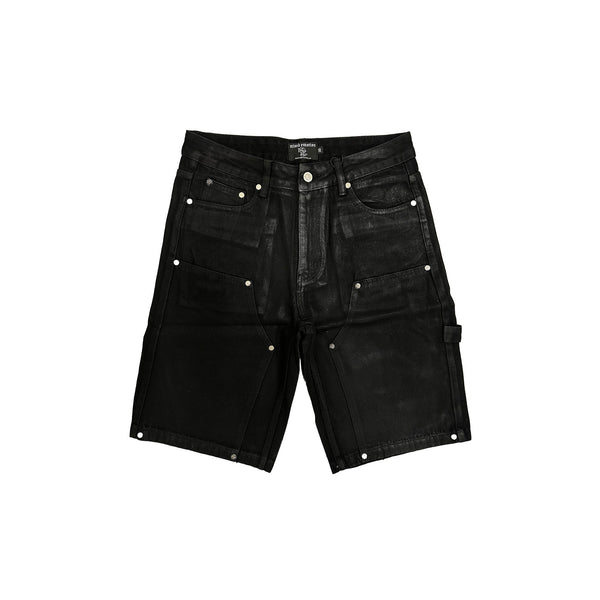 Mixed Emotion Worker Wax Shorts (Black)