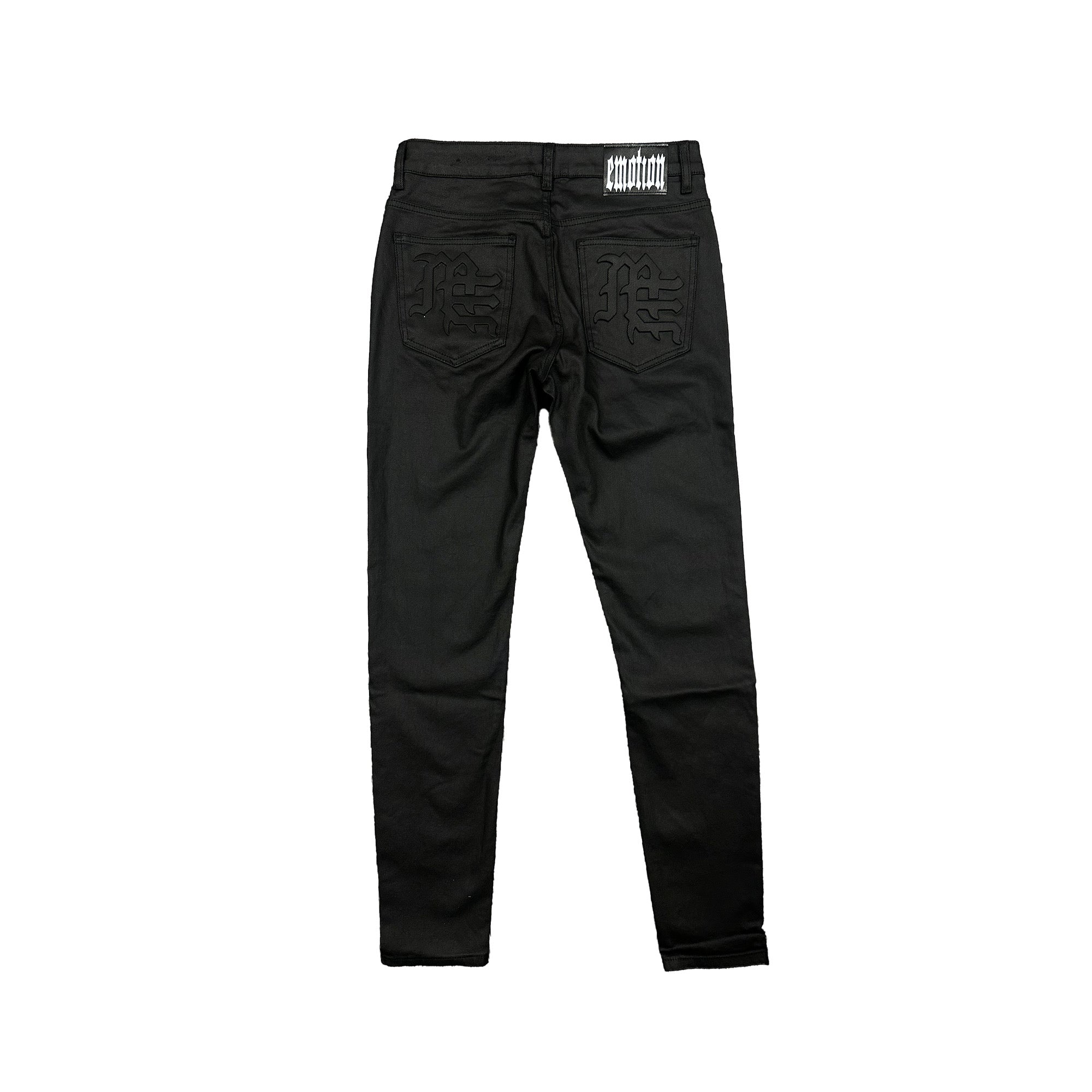 Mixed Emotion Blackout Wax Denim (Black)
