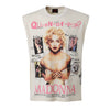 Lost Intricacy 'Queen of Pop' Sleeveless Tee (Cream)