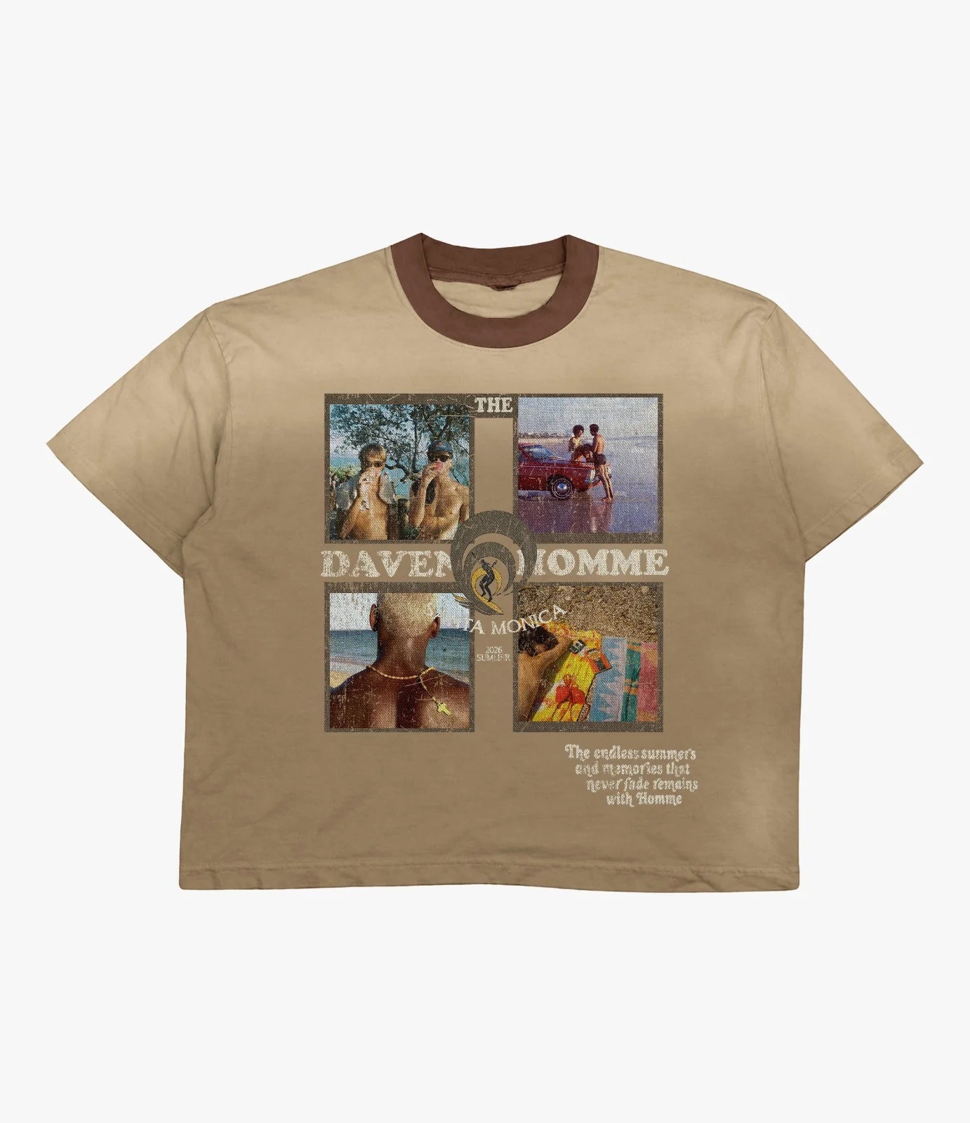 Daven Homme 'Santa Monica’ Tee (Brown)