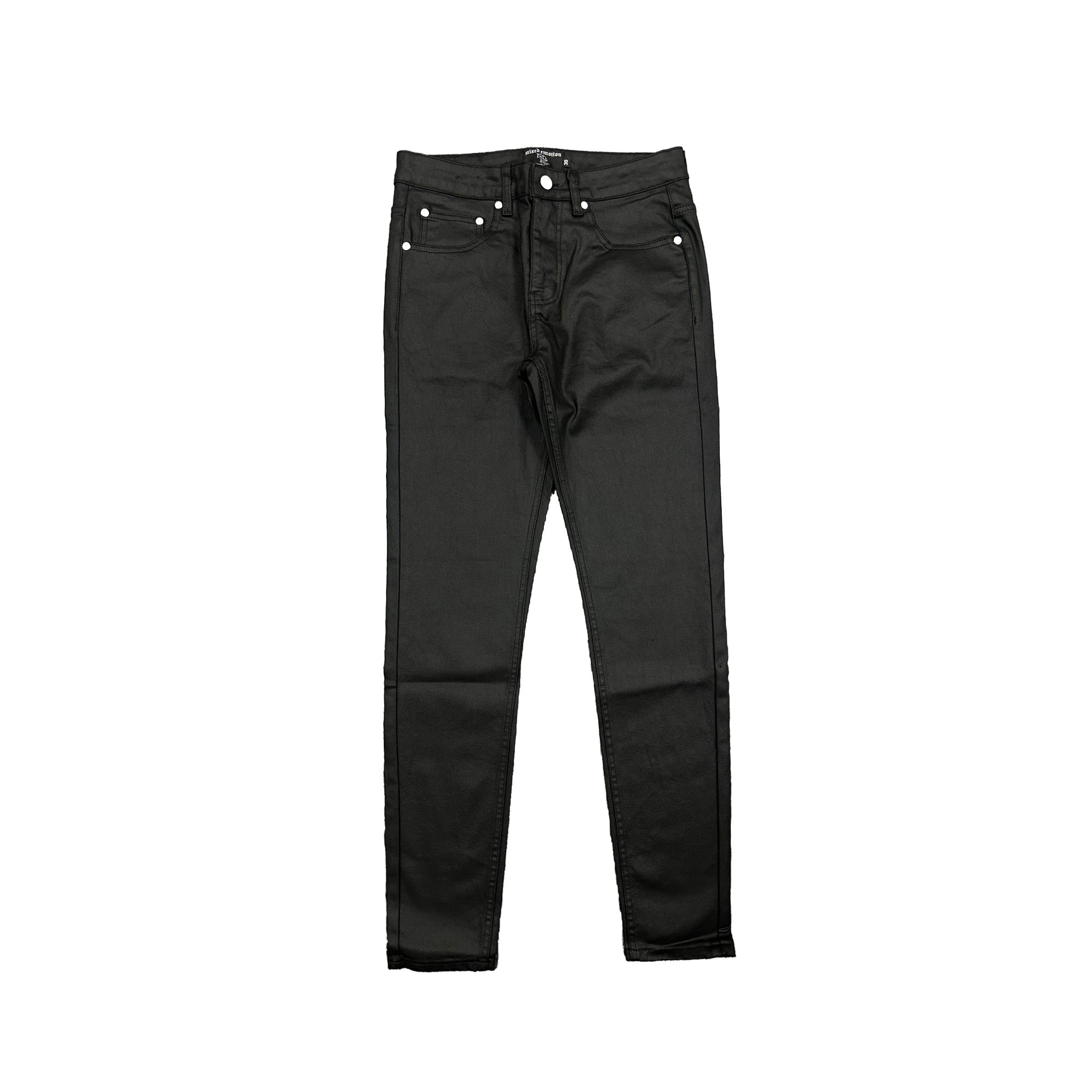 Mixed Emotion Blackout Wax Denim (Black)