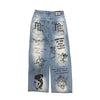 Mixed Emotion Blue Canvas Denim