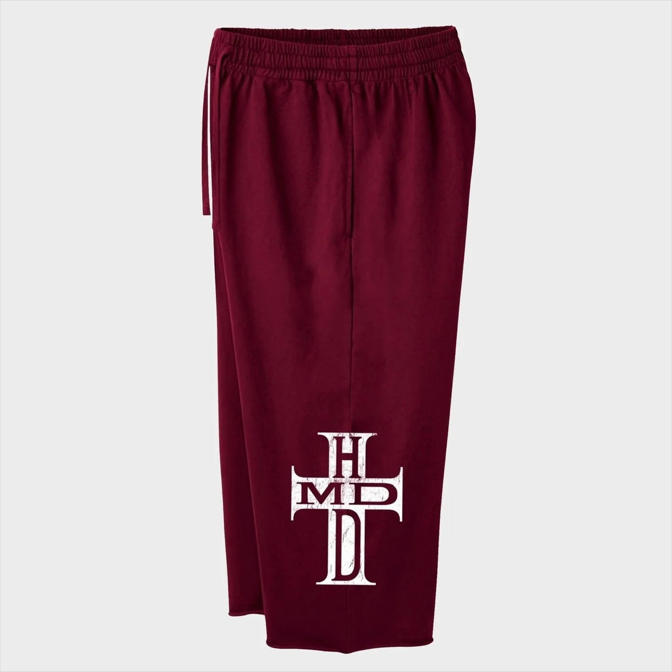 HMDD Maroon HC 3/4 Sweat Shorts