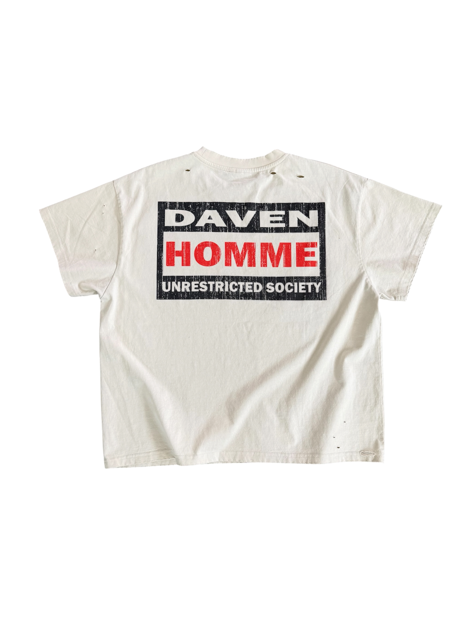 Daven Homme 'Unrestricted Society' Tee