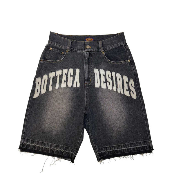 Bottega Desires Denim Shorts (Black Wash)