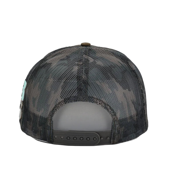 Bottega Desires Camo Trucker Hat