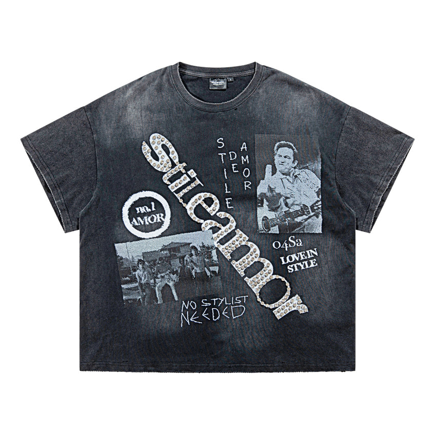 Stile De Amor 'No Stylist' Tee (Black)