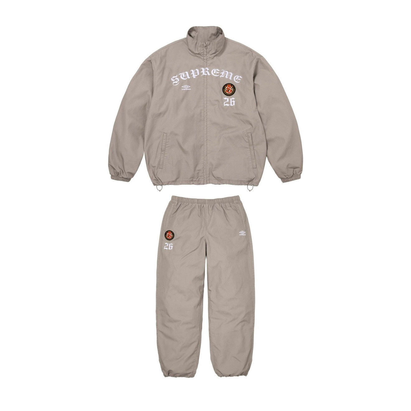 Supreme / Umbro Cotton Ripstop Tracksuit FW26 (Grey)