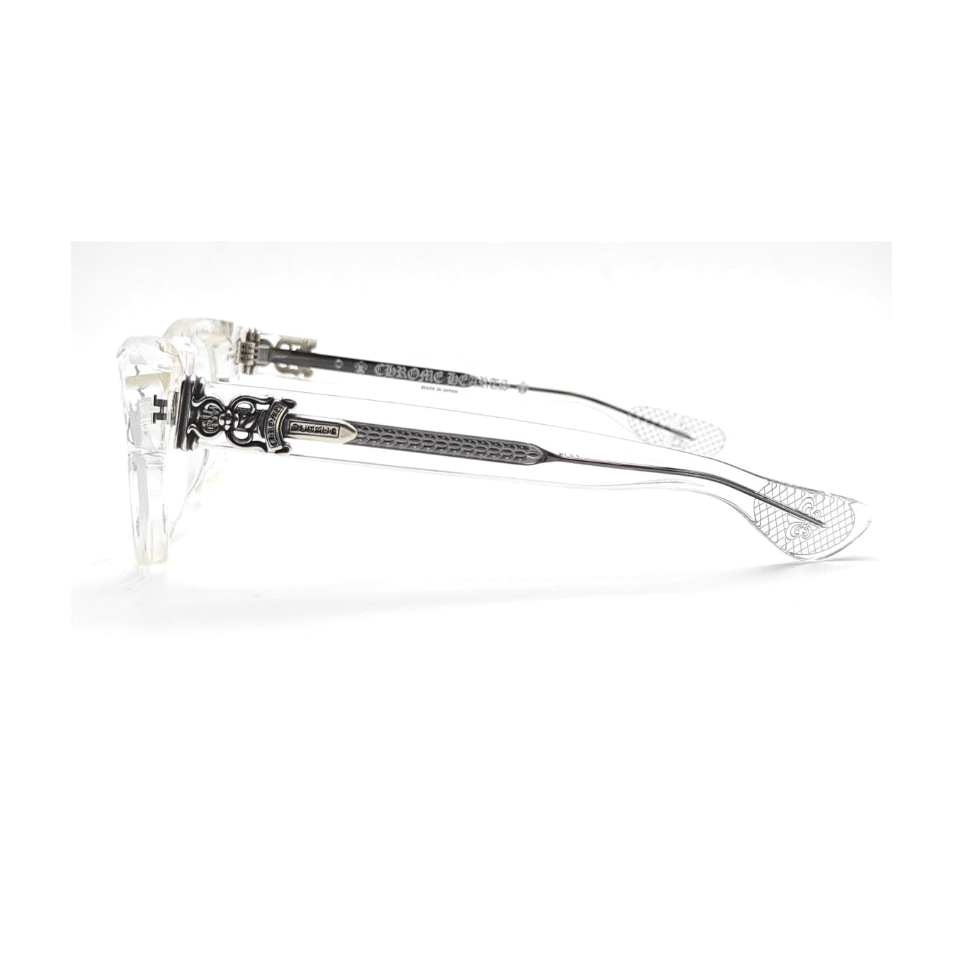 Chrome Hearts Cuntvoluted Crystal Clear Frame Glasses