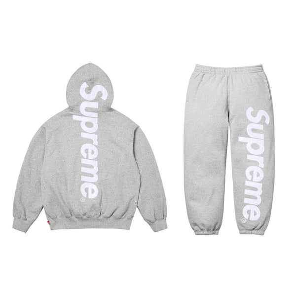 Supreme Satin Applique Sweatsuit FW25 (Grey)