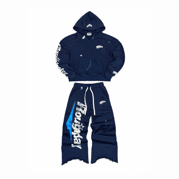 RoughPlay Hoodie Sweatsuit (Navy)
