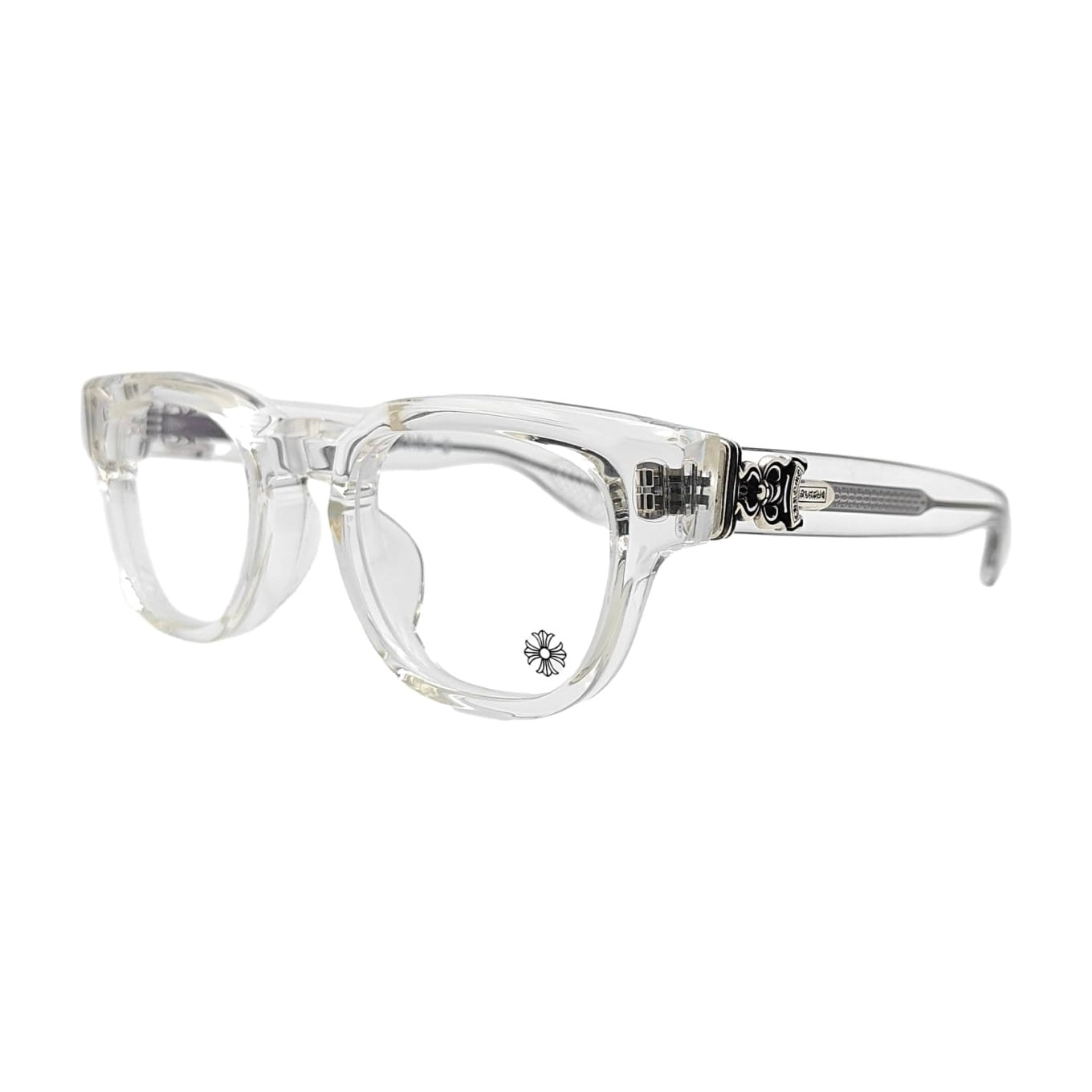 Chrome Hearts Cuntvoluted Crystal Clear Frame Glasses