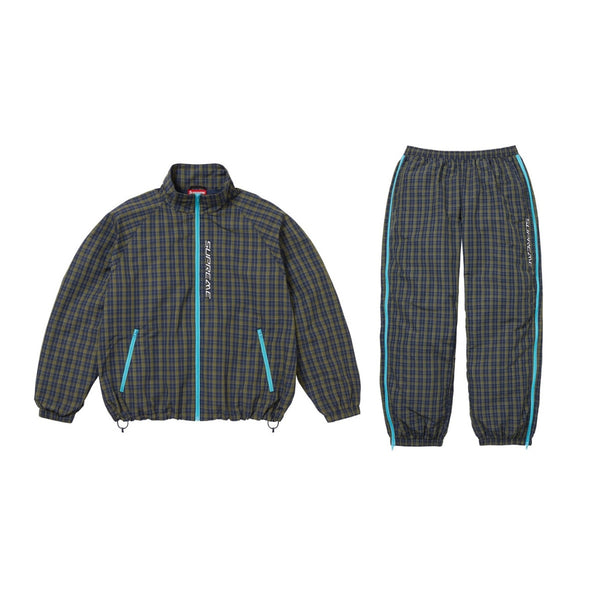 Supreme Plaid Tracksuit (Blue)