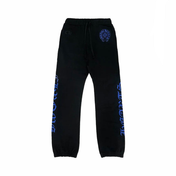 Chrome Hearts Horseshoe Logo Sweatpants ‘Black/Blue’