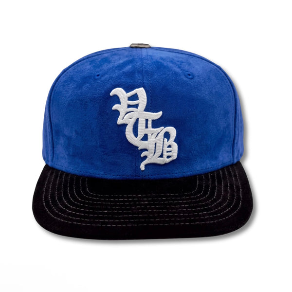 Vertabrae Royal Blue Suede Snapback