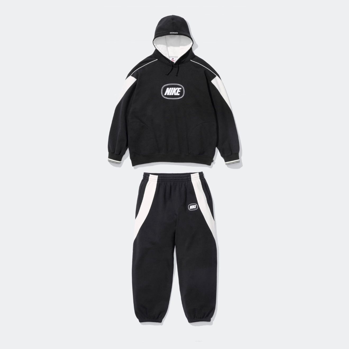 Supreme x Nike Paneled Sweatsuit FW26 (Black/White)