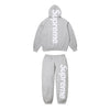 Supreme Satin Applique Sweatsuit SS26 (Heather Grey)