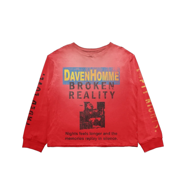 Daven Homme 'Broken Reality' Longsleeve (Red)