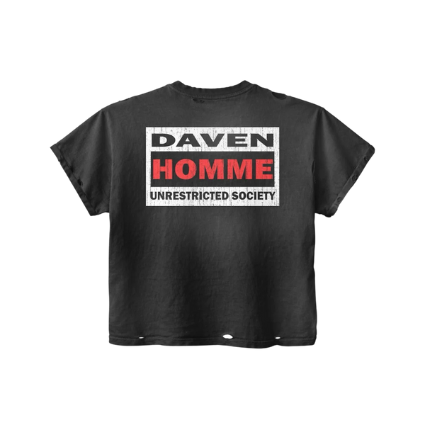 Daven Homme 'Unrestricted Society' Tee