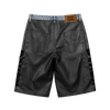Daven Homme Hybrid Denim Leather Shorts