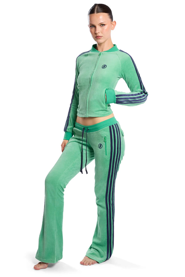 Body By Raven Velour Sweatsuit (Clover Green)