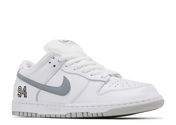 Nike SB Dunk Low Supreme 94 (White Metallic Silver)