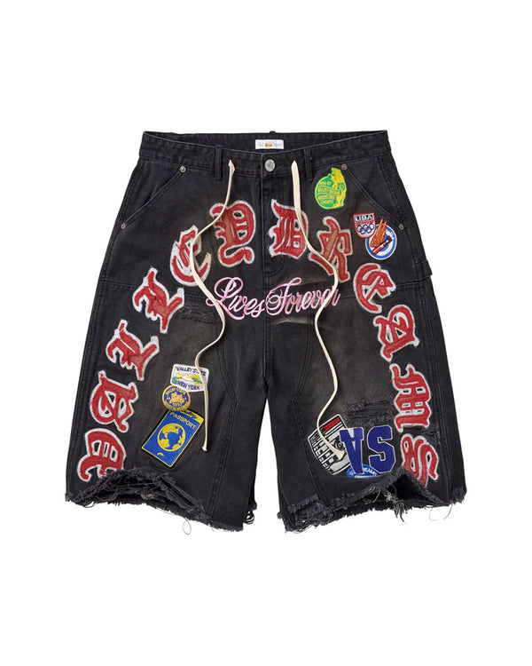 Vale Forever Workshop Jorts (Black)