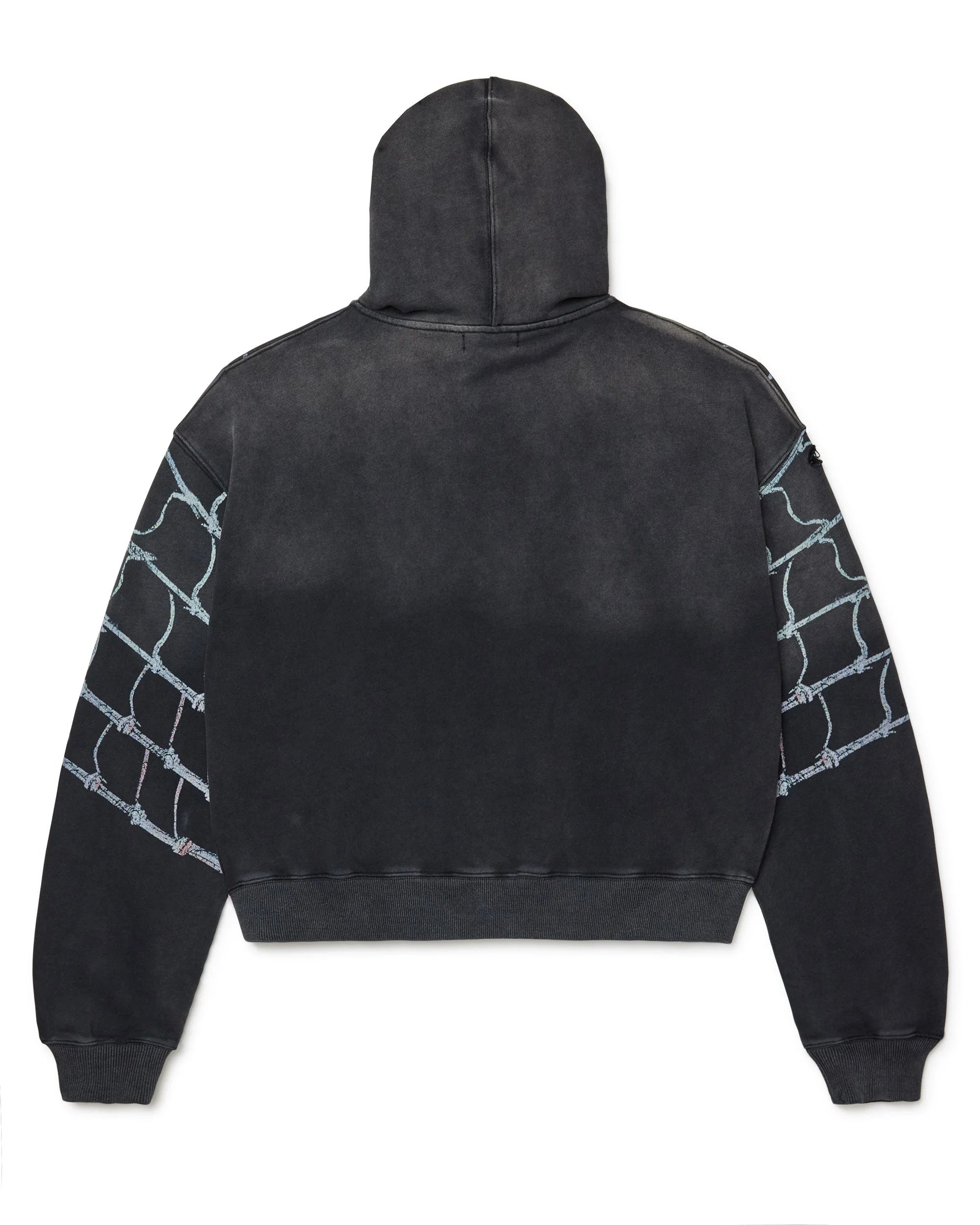 VALE FOREVER BIG WIDOW ZIP UP HOODIE (BLACK)