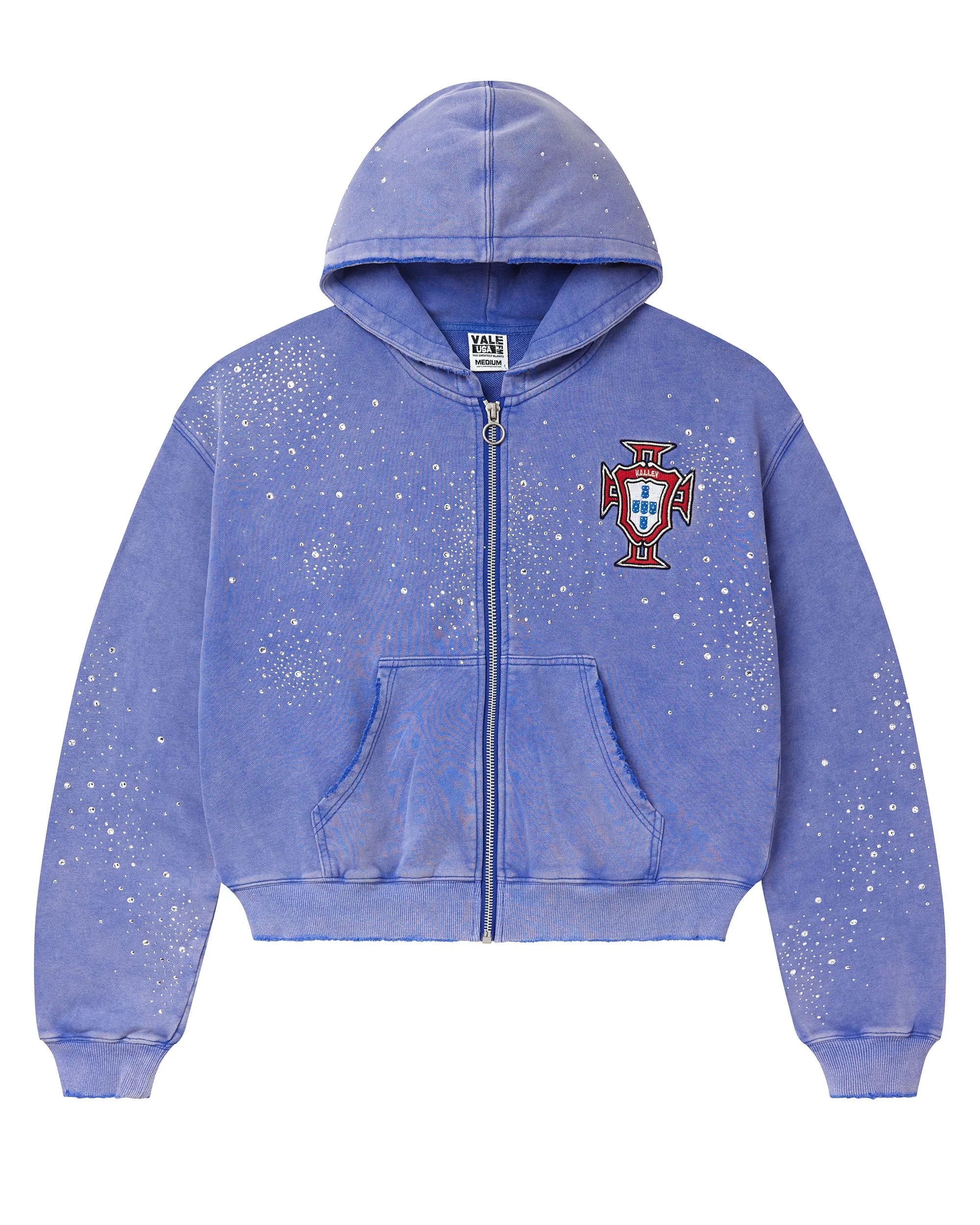 VALE FOREVER SEA CLUSTER ZIP-UP HOODIE