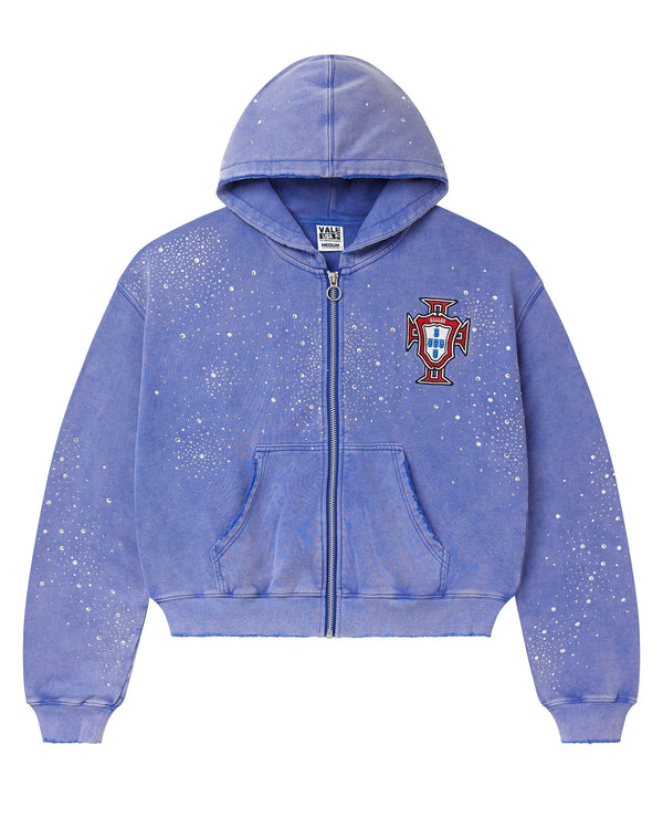 VALE FOREVER SEA CLUSTER ZIP-UP HOODIE