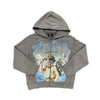 MIXED EMOTION GREY RHINESTONE ZIP UP HOODIE (GREY)