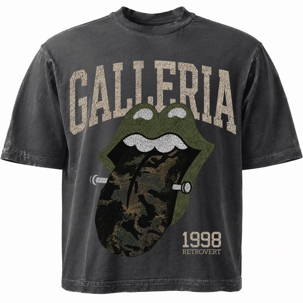 Retrovert ‘Galleria Camo Tongue’ Tee