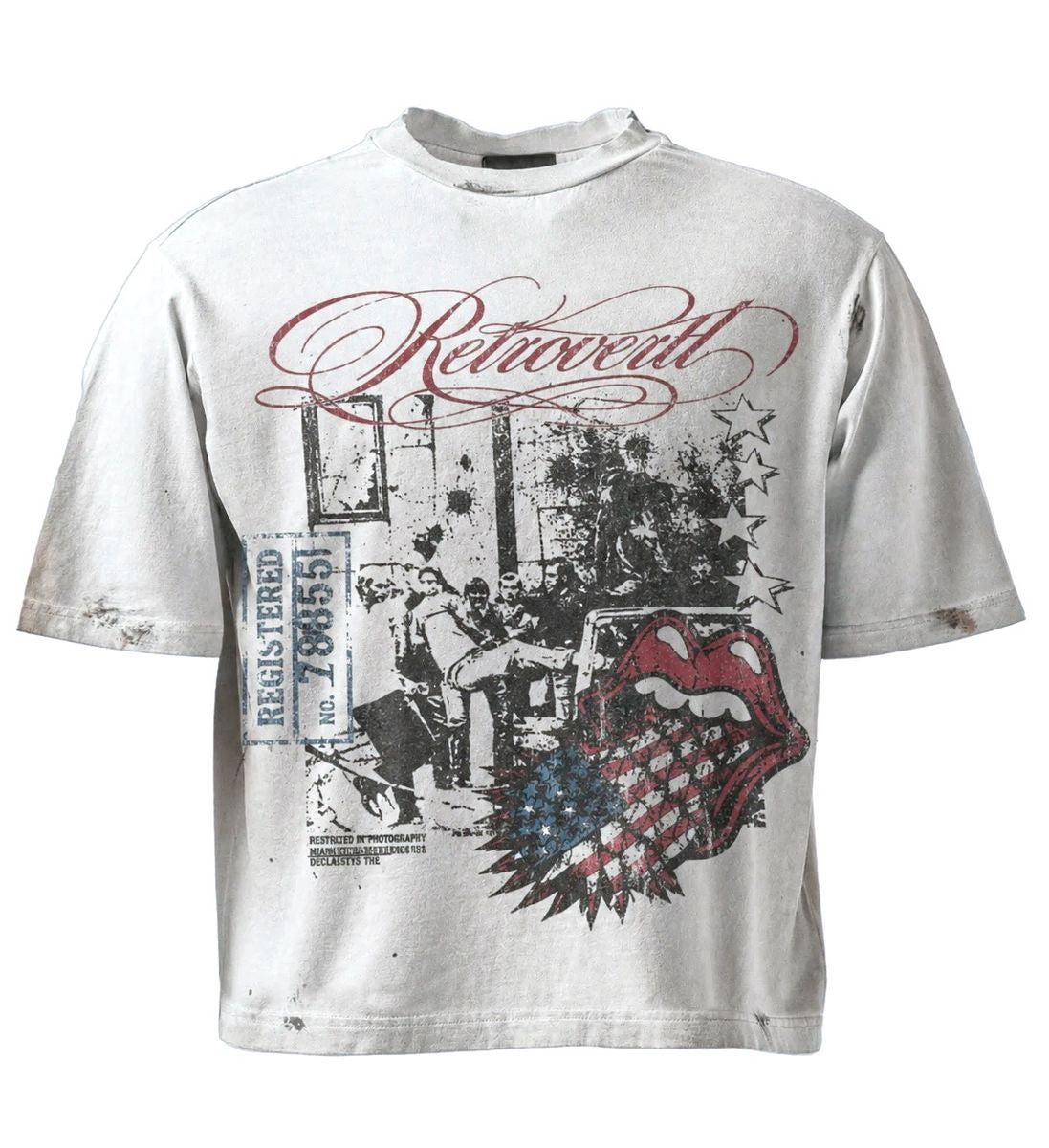 Retrovert ‘Rolling Stone Script’ Tee