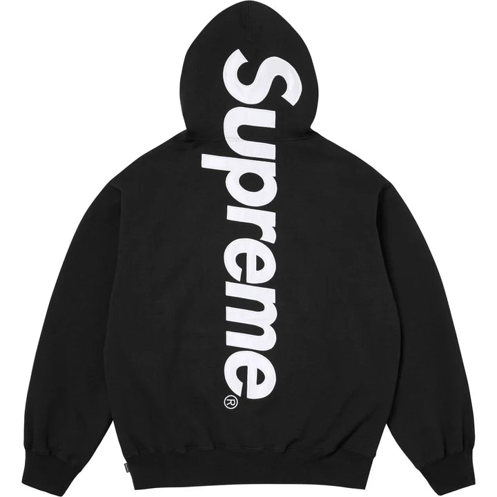 Supreme Satin Applique Sweatsuit FW25 (Black)