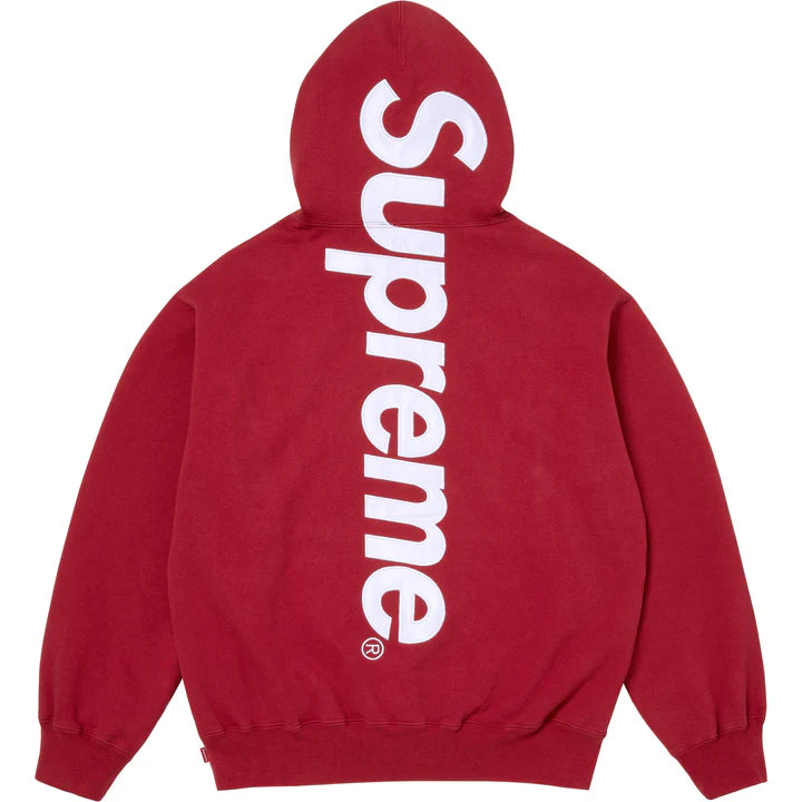 Supreme Satin Applique Sweatsuit FW25 (Maroon)