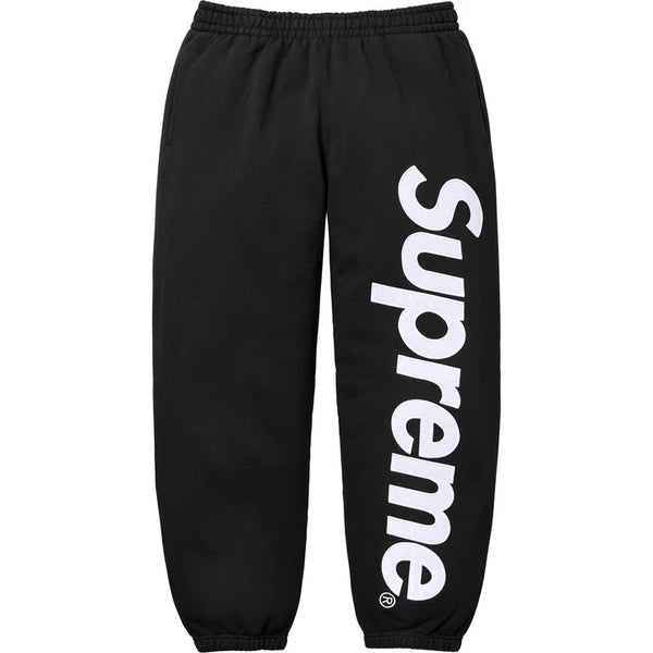 Supreme Satin Applique Sweatsuit FW25 (Black)