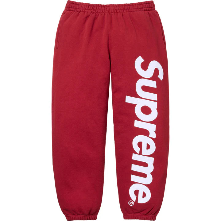 Supreme Satin Applique Sweatsuit FW25 (Maroon)
