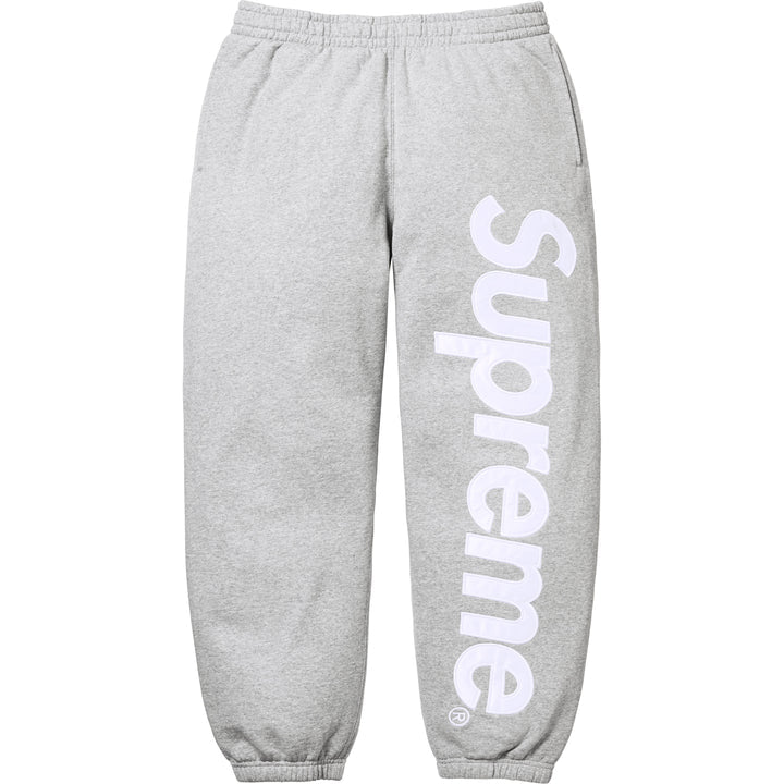 Supreme Satin Applique Sweatsuit FW25 (Grey)