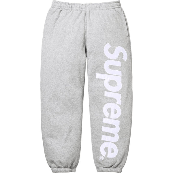 Supreme Satin Applique Sweatsuit FW25 (Grey)