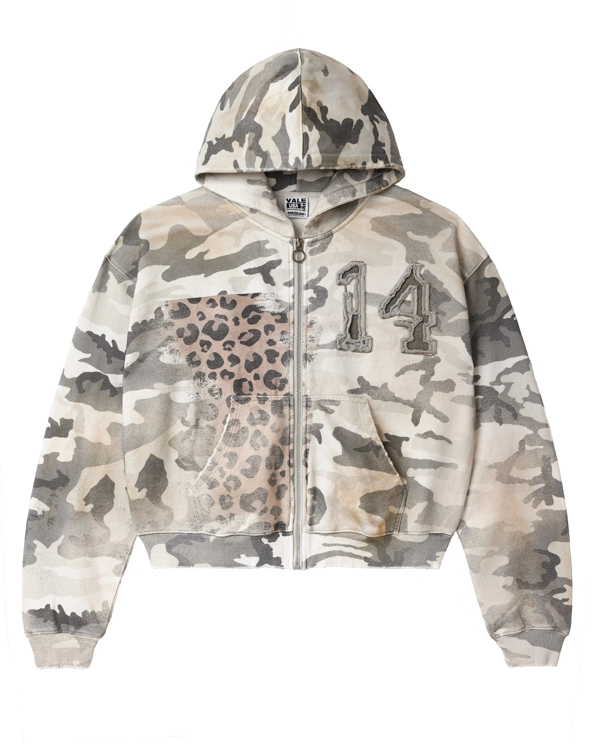 VALE FOREVER WINTER CAMO ZIP UP
