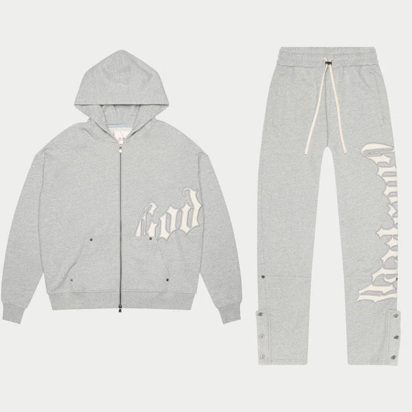 GODSPEED OG LOGO SWEATSUIT V2 (HEATHER GREY)