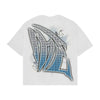 MIXED EMOTION DOVE RHINESTONE TEE (WHITE)