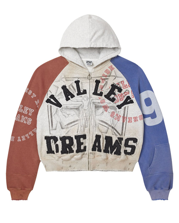 VALE FOREVER PATRIOT CHOP N SCREW ZIP-UP HOODIE