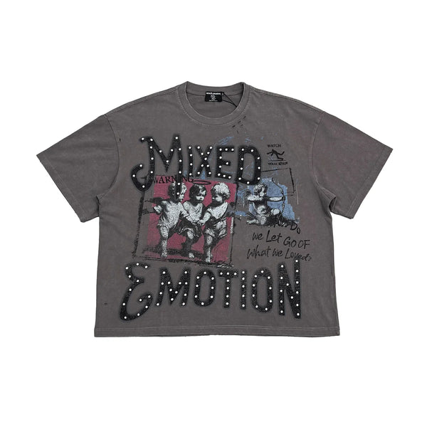 Mixed Emotion “Friends” Tee (Grey)