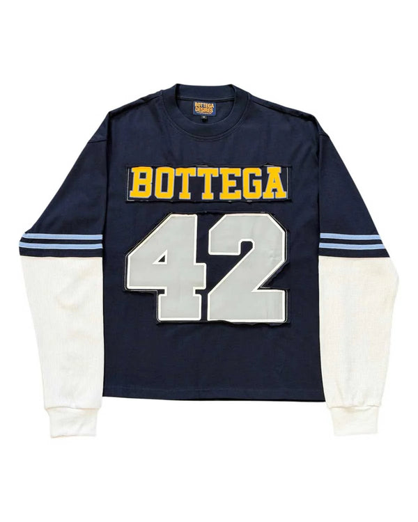 Bottega Desires Jackie Robinson Longsleeve (Navy Blue)